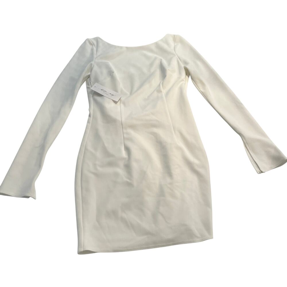 M1-7 KATIE MAY Women's Mini Dress Boning with Scoop Open Back Size M
